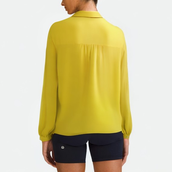 Draped Long Sleeve Shirt