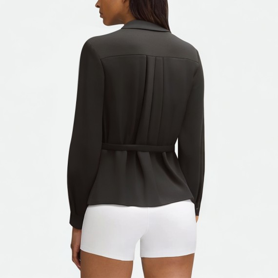 Color-block Mesh Shirt