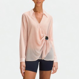 Long Sleeve Turn-Down Collar Shirt