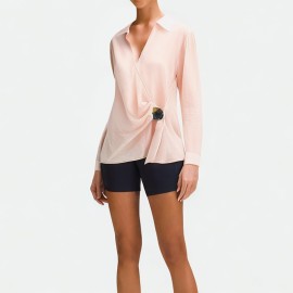 Long Sleeve Turn-Down Collar Shirt