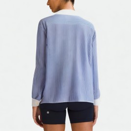 Color-Blocked Stripe Shirt