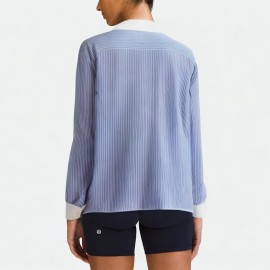 Color-Blocked Stripe Shirt