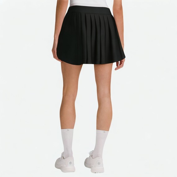 Solid Pleated Skirt