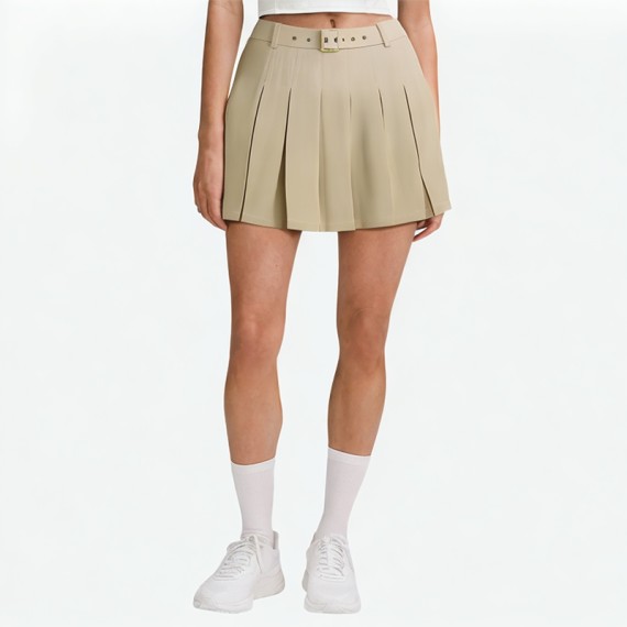 High-Waisted Pleated Skirt
