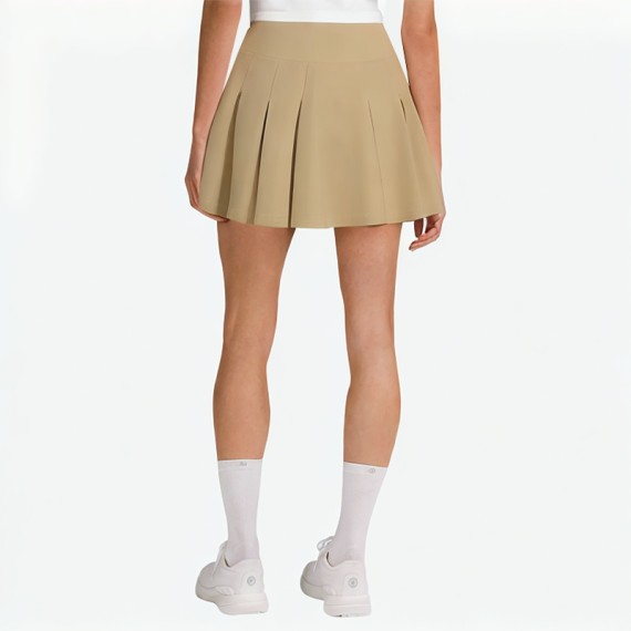 High-Waisted Pleated Skirt