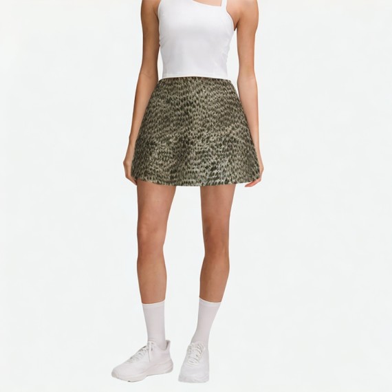 Women's Leopard Print A-Line Skirt