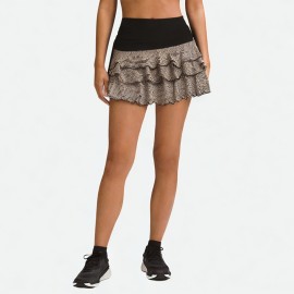 Leopard Print Pleated Skirt