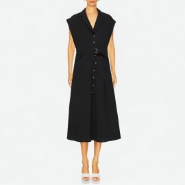 Sleeveless Shirt Dress