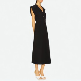 Sleeveless Shirt Dress