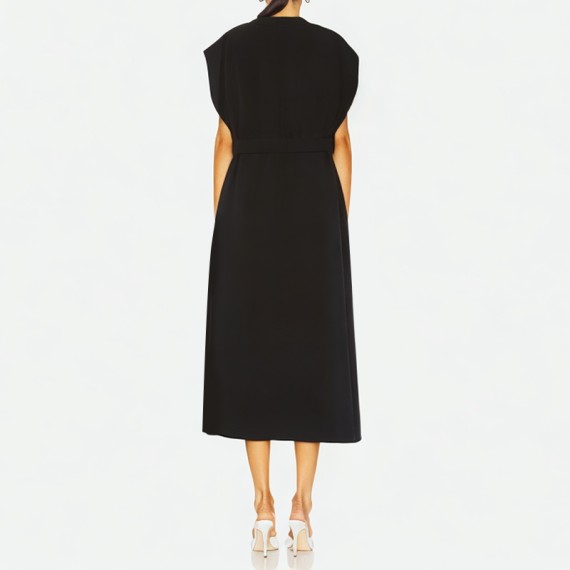 Sleeveless Shirt Dress