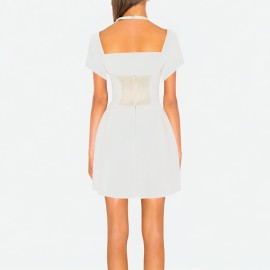 Fashion Solid Color Dress