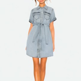 Casual Denim Dress