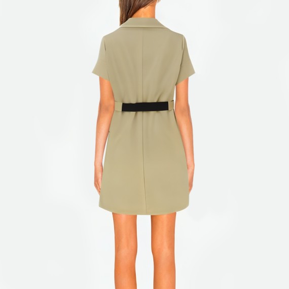 V-Neck Shirt Dress