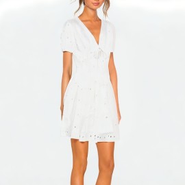 Hollow Embroidery Dress