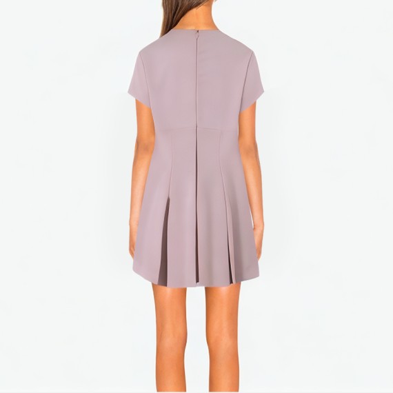 Pleated Short Dress