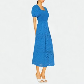 Square Neck Puff Sleeve Dress