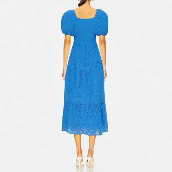 Square Neck Puff Sleeve Dress