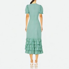 Elegant Ruffled Hem Dress