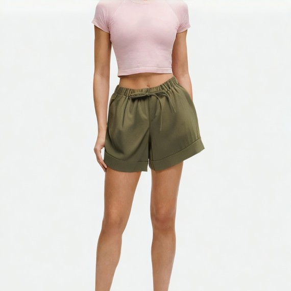 Casual Loose-Fit Elastic Shorts