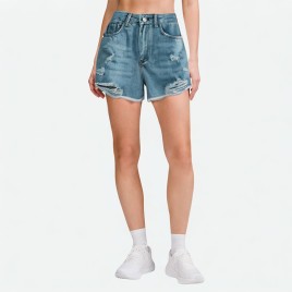 High-Waisted Denim Shorts