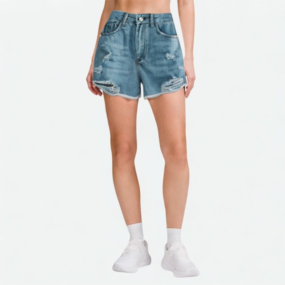 High-Waisted Denim Shorts