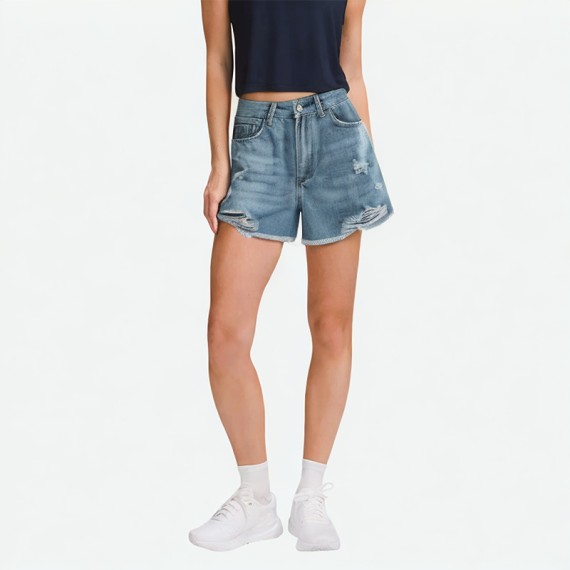 High-Waisted Denim Shorts