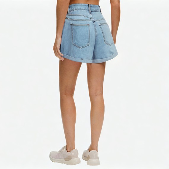 Cherry Embroidered Wide-Leg Shorts