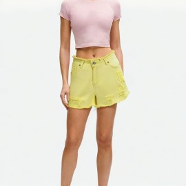 Tassel Denim Shorts