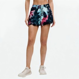 Colorful Fringed Denim Shorts