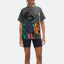 Casual Cotton Round Neck Short Sleeve