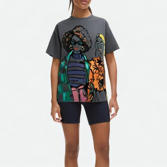 Casual Cotton Round Neck Short Sleeve
