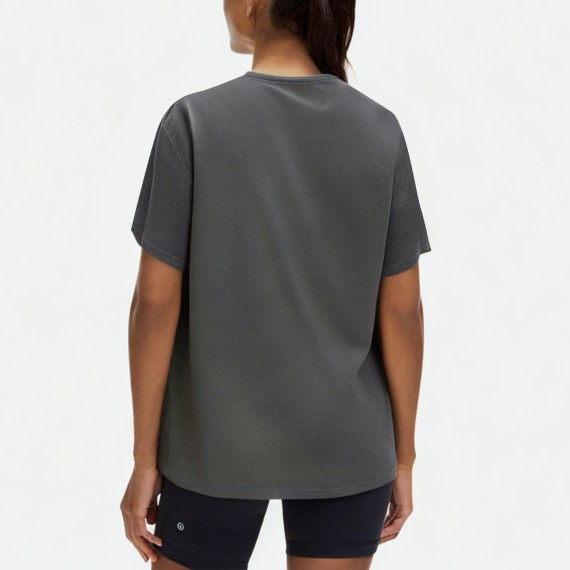 Casual Cotton Round Neck Short Sleeve