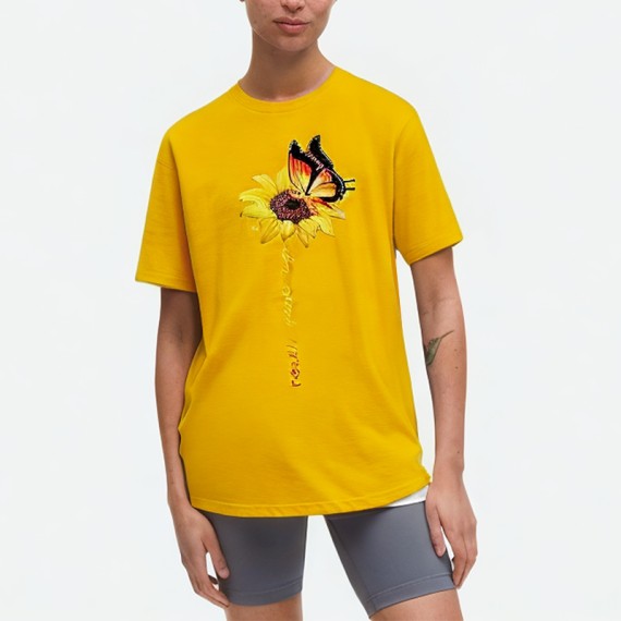 Stylish Drop Shoulder Cotton Short Sleeve
