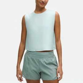 Solid Color Round Neck Vest