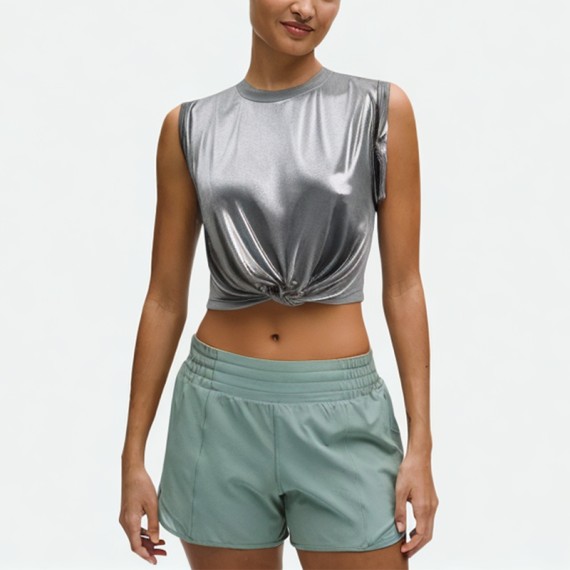 Metallic Trim Tank Top
