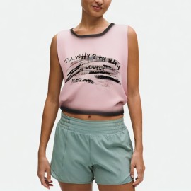 Knit Letter Sleeveless Top