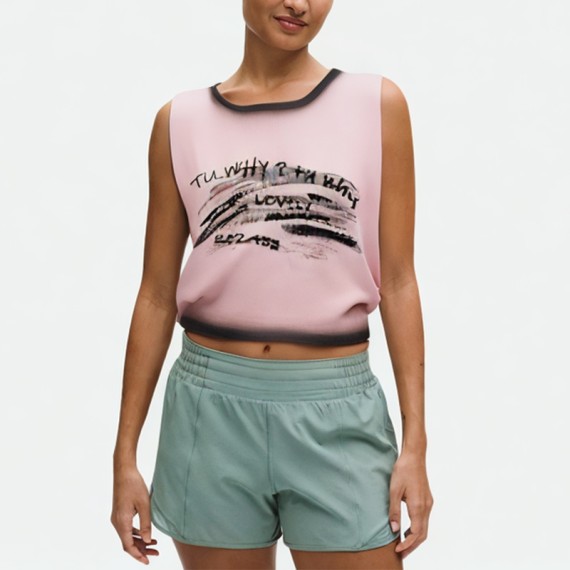 Knit Letter Sleeveless Top