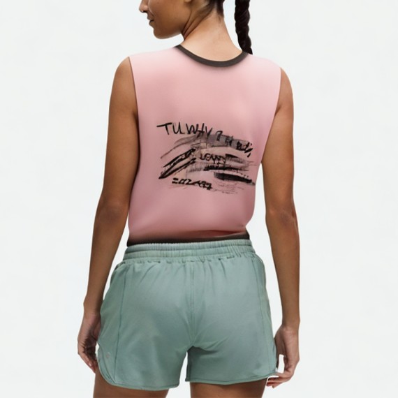 Knit Letter Sleeveless Top